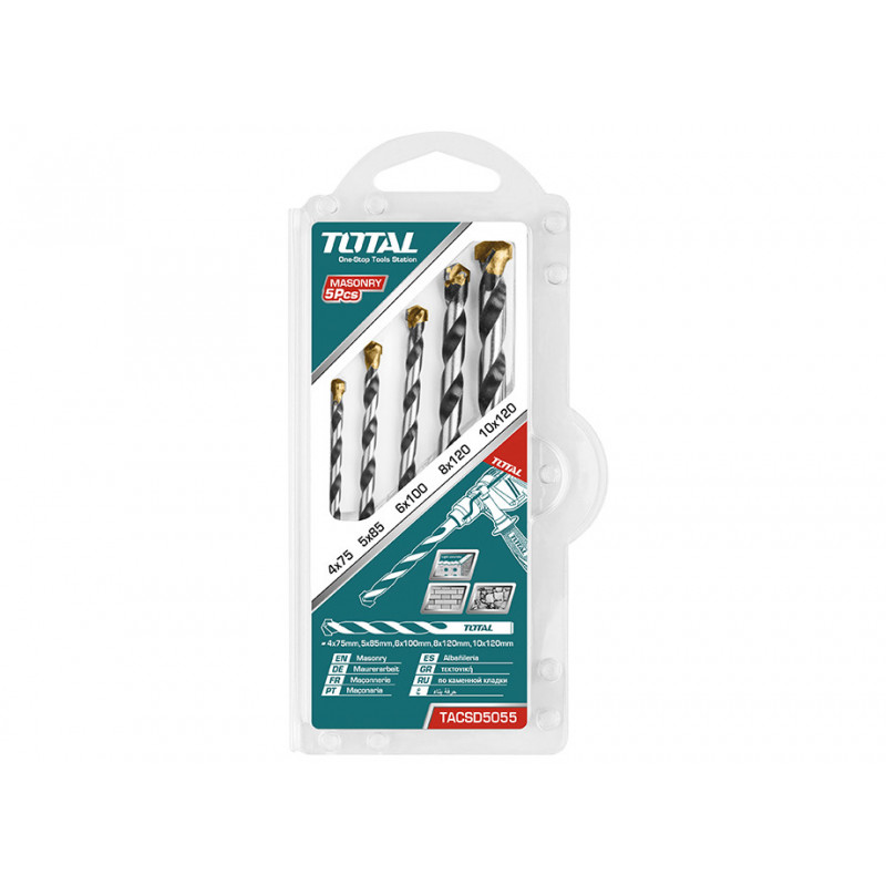 Blister 5 brocas hormigón Total Tools