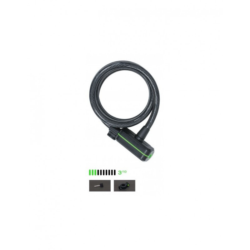CABLE CANDADO BICICLETA 10mmX180cm CITADEL