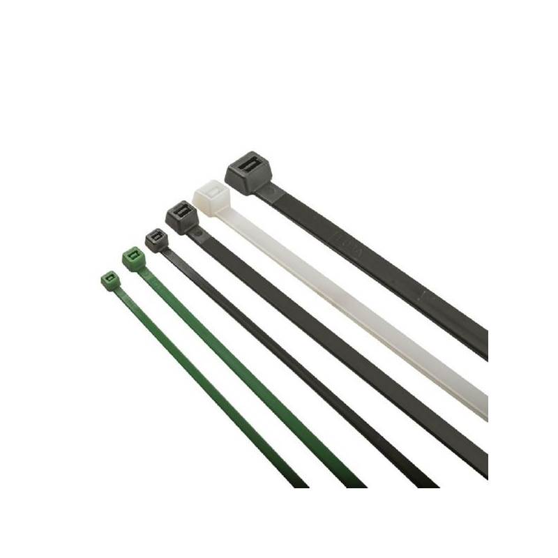 BRIDA NYLON VERDE 200X4,8 100 PZAs