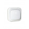 Interruptor de Superficie 10A/250V~ Electro Dh 36.480/C, Color Blanco