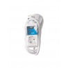 Onlex base blanca 2 tomas cables
