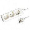 Onlex base blanca tt . 3 tomas cables