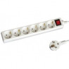 Onlex base blanca TT . 6 tomas cables/Int 3M