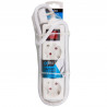 Onlex base blanca TT . 3 tomas cables/Int 1,5M