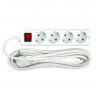 Onlex base blanca TT . 4 tomas cables/Int 5M