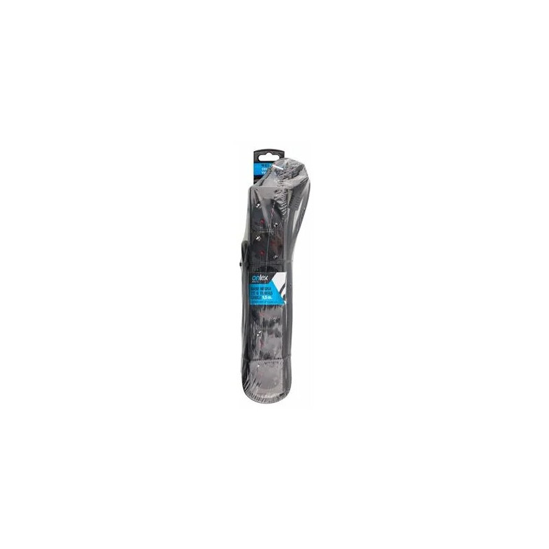 Onlex base negra TT . 6 tomas cables 1,5M