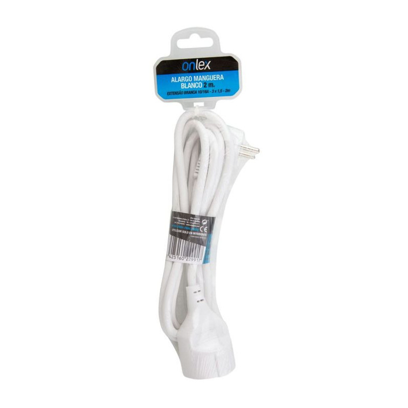 Onlex alargo manguera blanco 2m