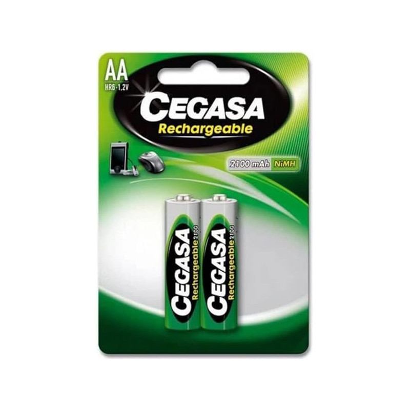 Pilas Recargables Cegasa Hr6 2100 Mah (2Unidades)