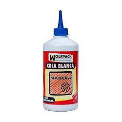 Wolfpack Cola blanca madera